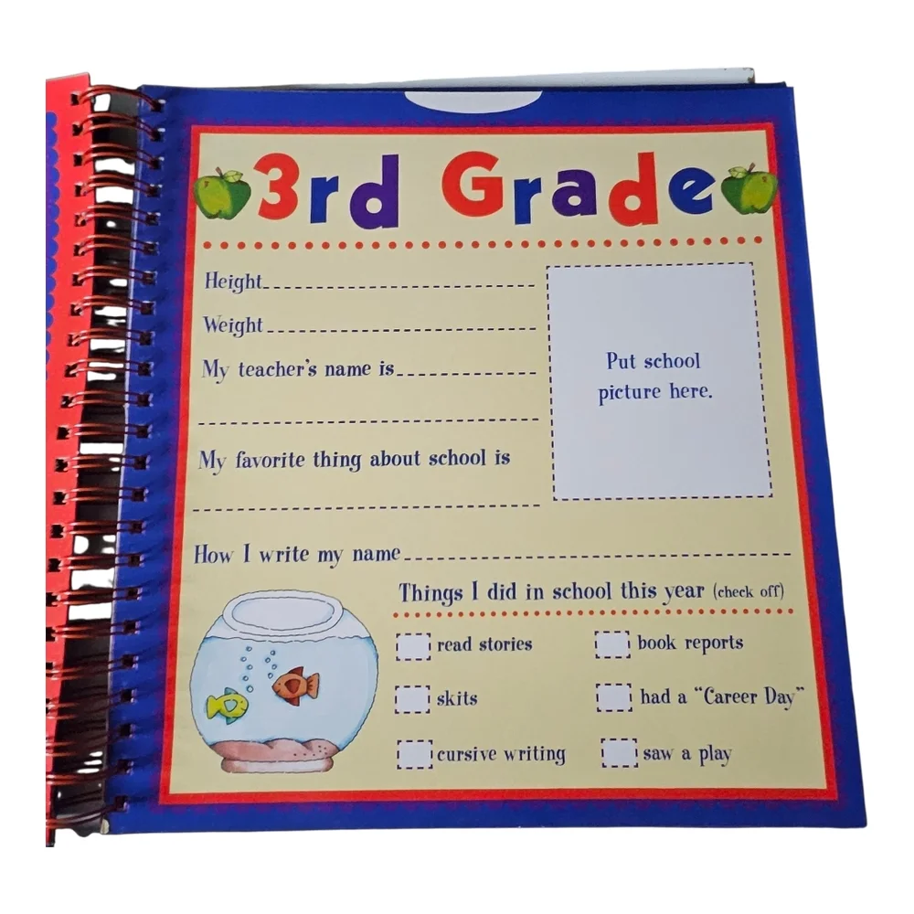 New Seasons Spiral Bound School Years Memory Keeper for grades K-12